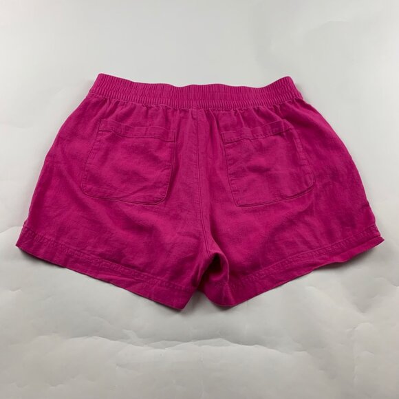 Old Navy Polarized Pink Linen Blend High RIse Pull On Shorts M - Picture 6 of 6